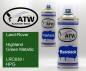 Preview: Land-Rover, Highland Green Metallic, LRC639 / HPG: 400ml Sprühdose + 400ml Klarlack - Set, von ATW Autoteile West.